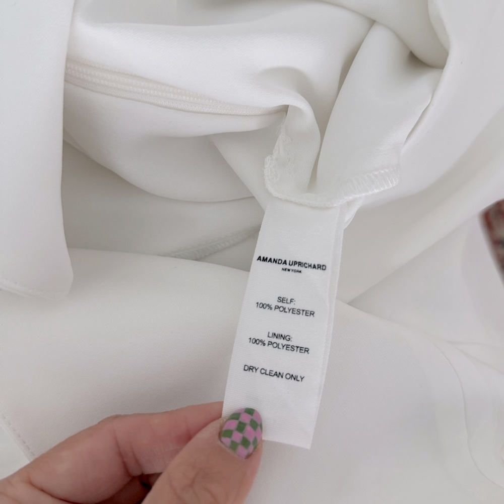 Amanda Uprichard Kya Romper Dress Ivory White NEW with tag - Picture 6 of 7